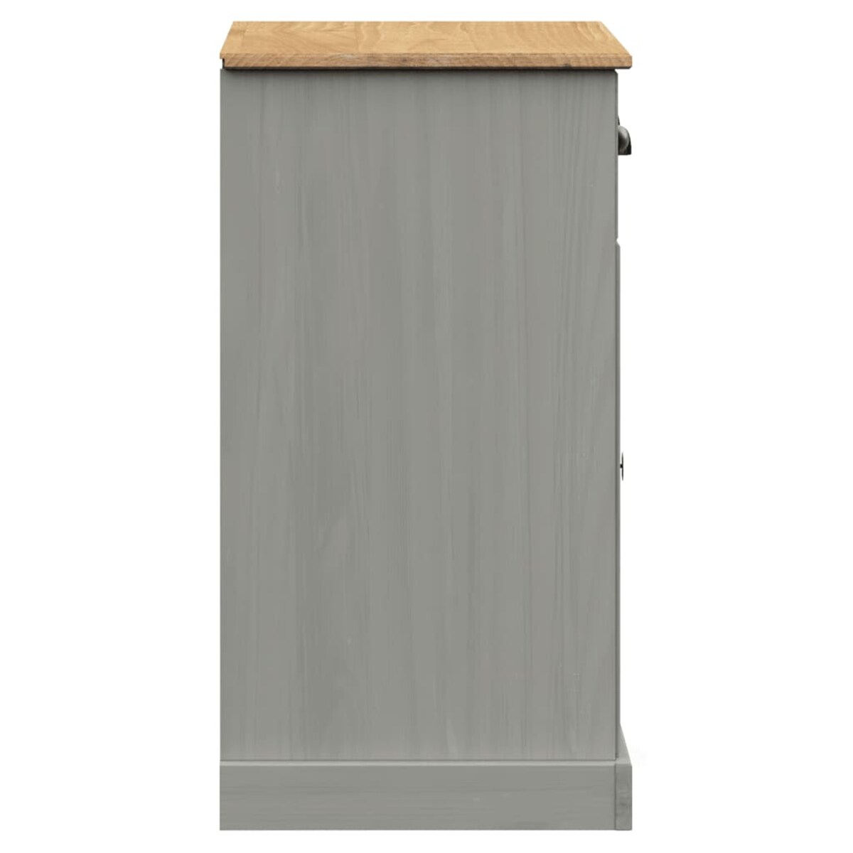 vidaXL Szafka z szufladami VIGO, 78x40x75 cm, szara, lita sosna