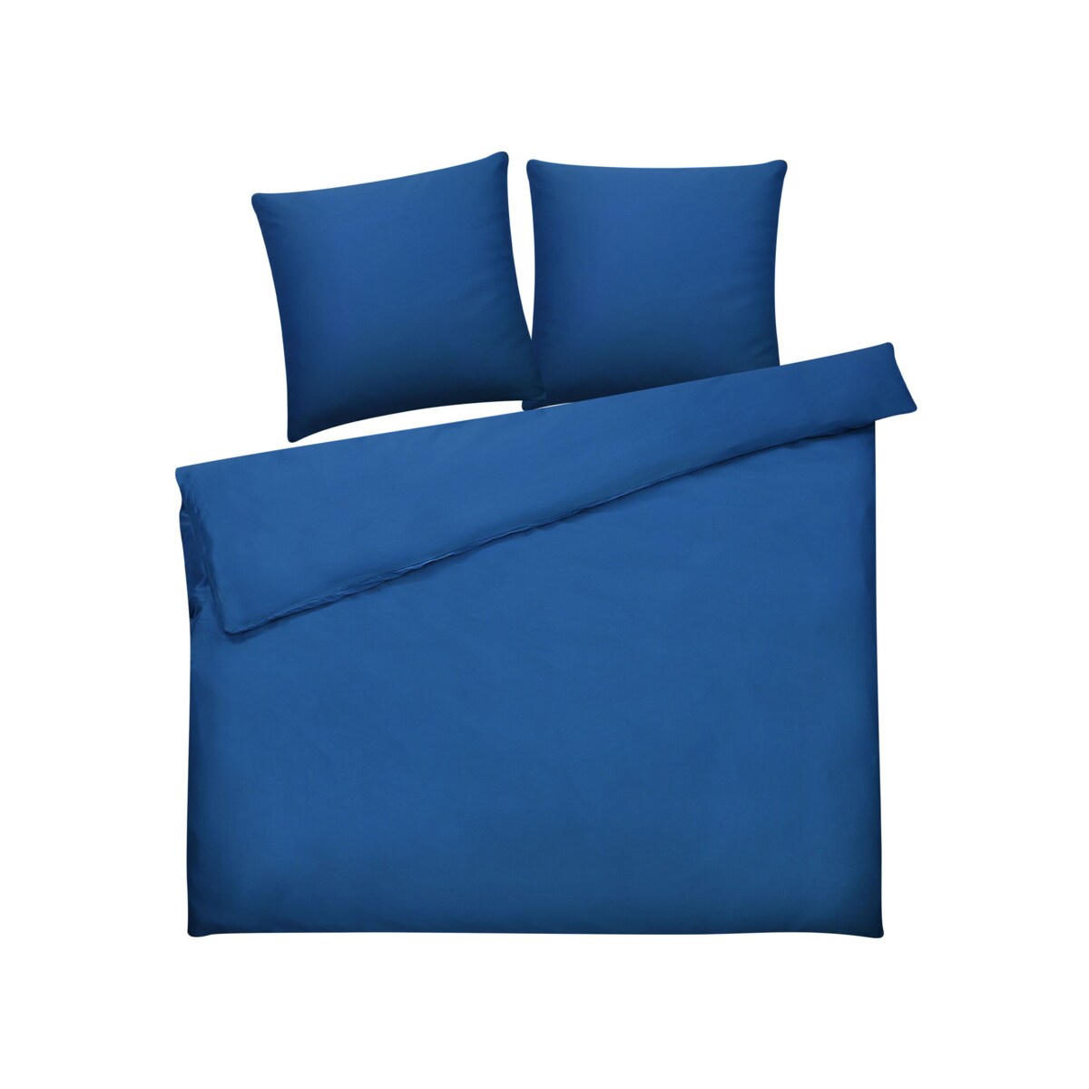 Komplet pościeli bawełnianej satynowej 220 x 240 cm niebieski HARMONRIDGE