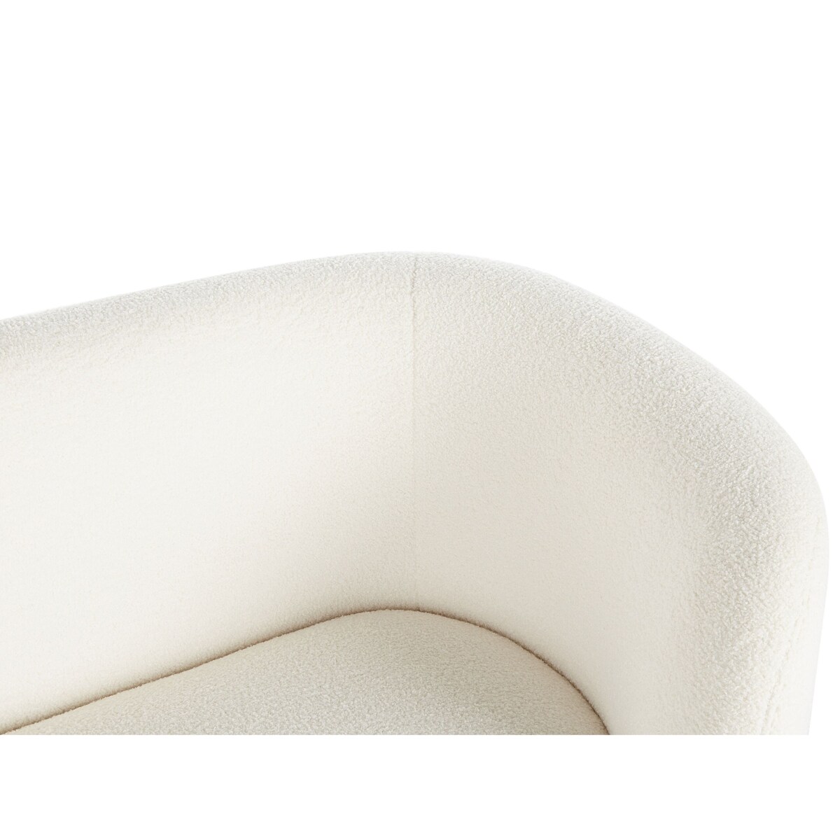 Sofa dwuosobowa boucle biała LOEN