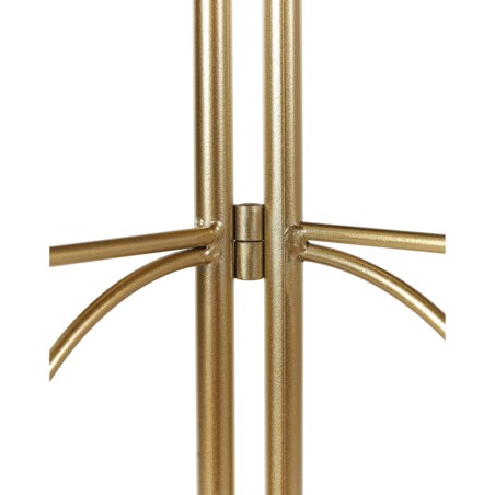 3-panelowy składany parawan pokojowy metalowy 100 x 170 cm złoty TURANIA