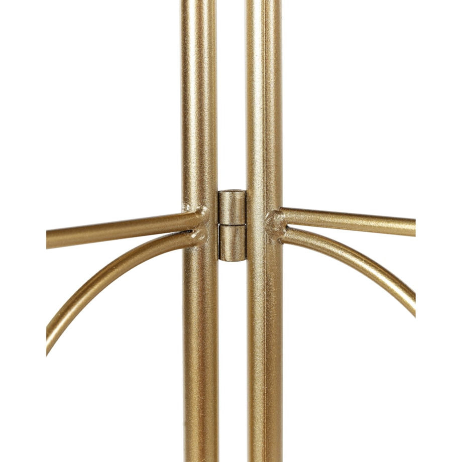 3-panelowy składany parawan pokojowy metalowy 100 x 170 cm złoty TURANIA