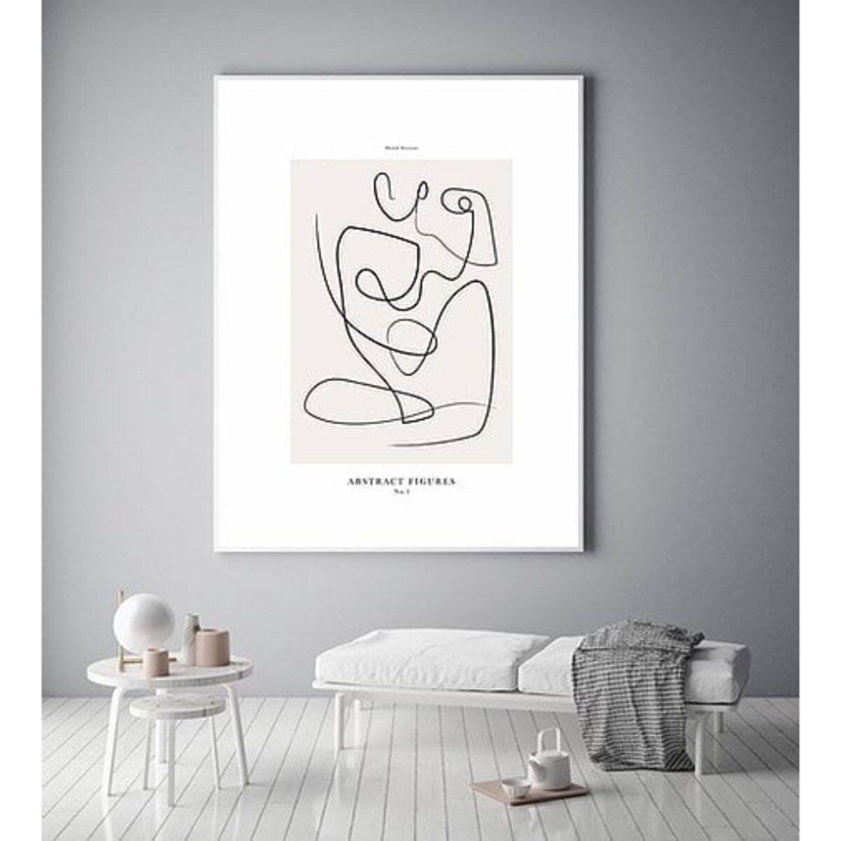 Poster Story, Plakat, Obraz - Para Zakochanych w Konturach, wymiary 50 x 70 cm