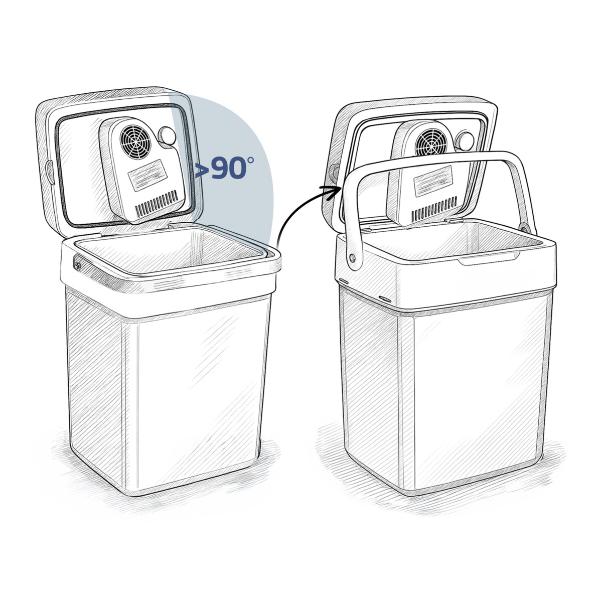 Lodówka turystyczna samochodowa 12V/230V USB funkcja grzania 26l Berdsen