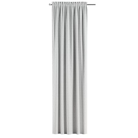 Zasłona na kanale z grzywką 1 szt. 130x245 wzór sześcianów na białym tle