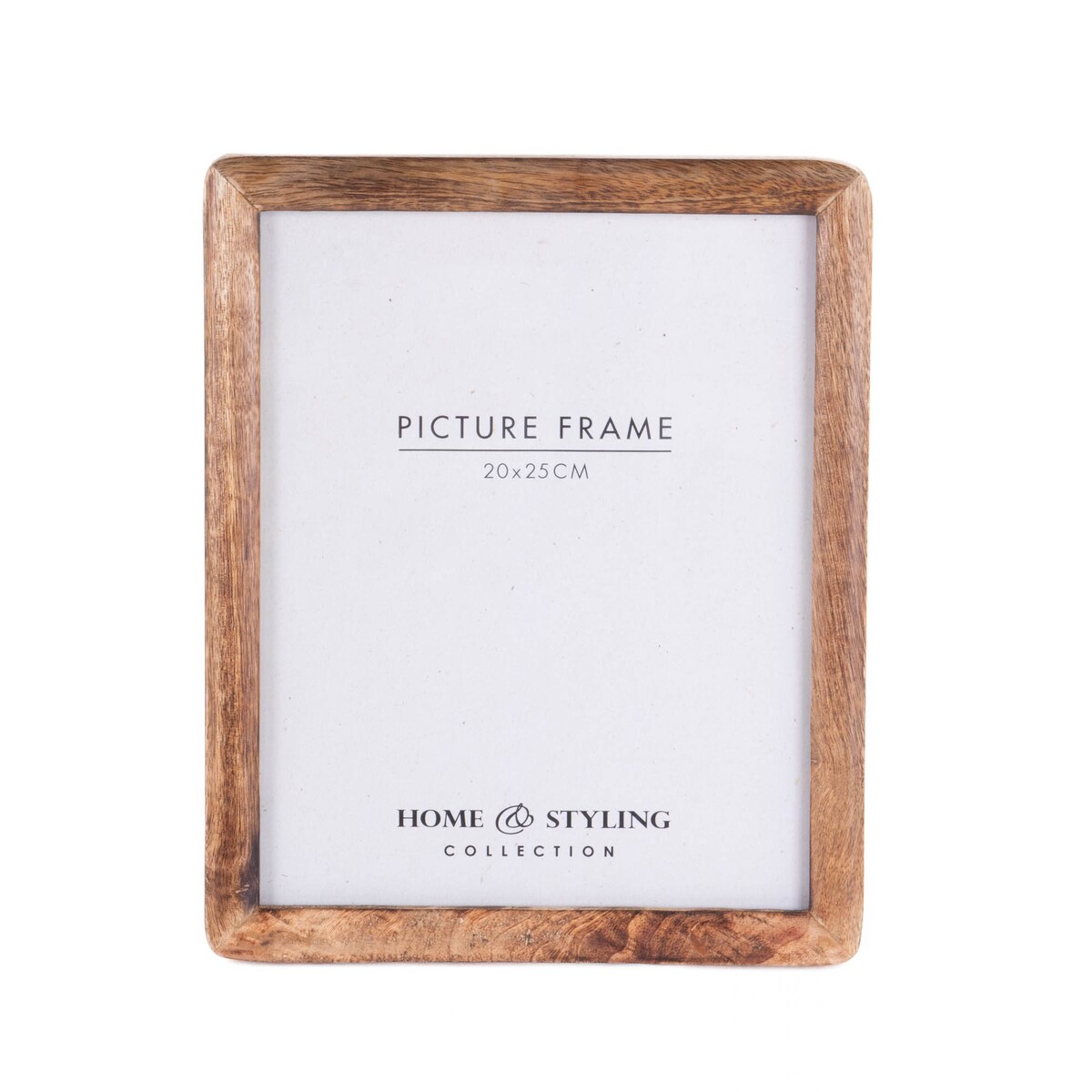 Drewniana ramka na zdjęcie, stojąca, z drewna mango, 20 x 25 cm