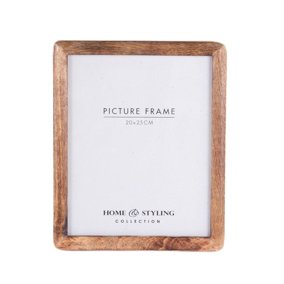 Drewniana ramka na zdjęcie, stojąca, z drewna mango, 20 x 25 cm