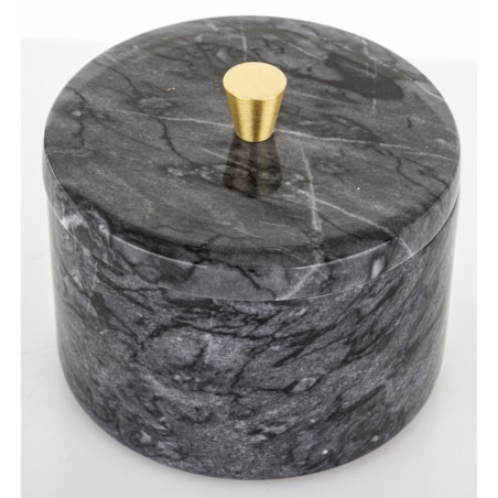 Okrągły pojemnik dekoracyjny 8,5x10x10 cm RAFI czarny