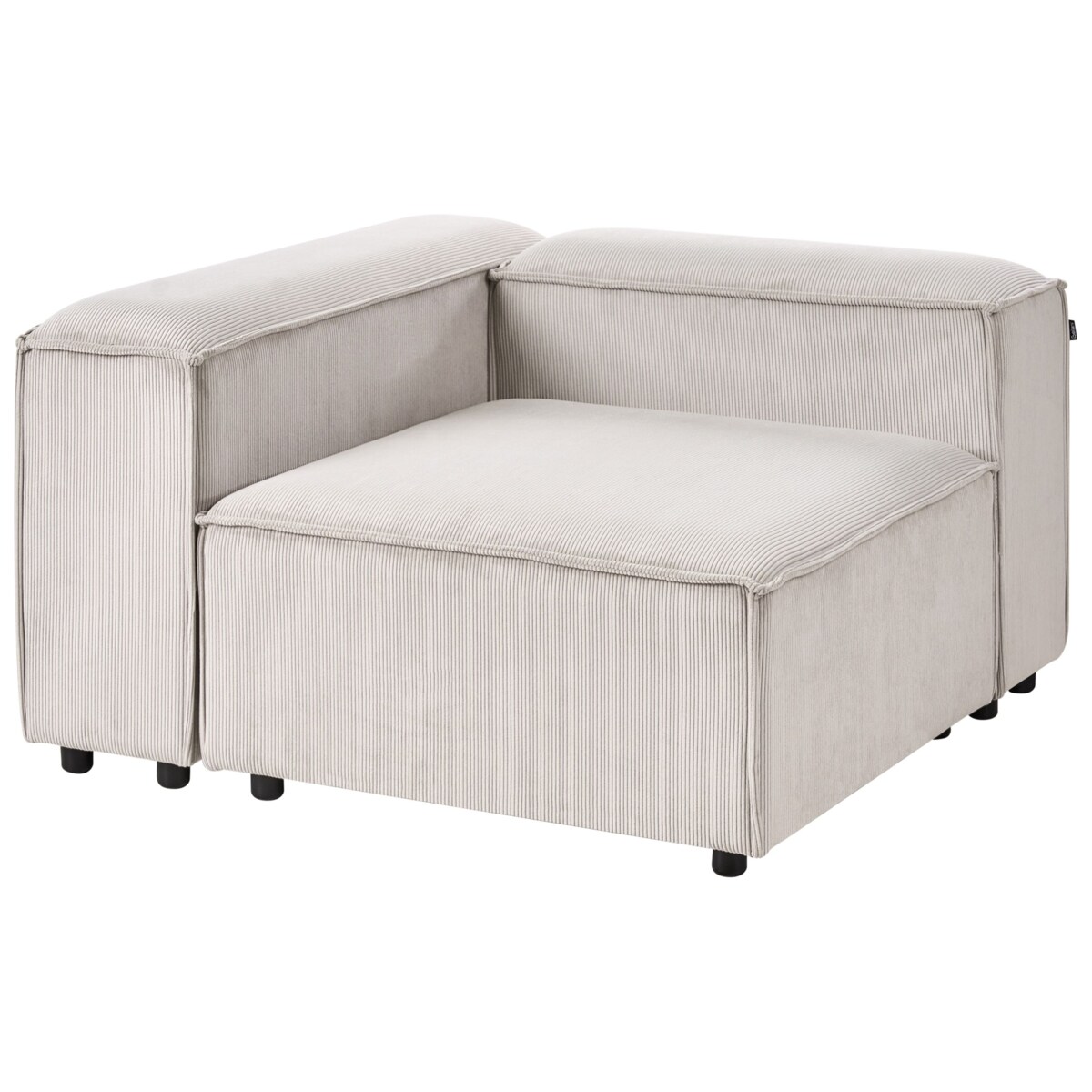 Moduł narożny ARDAL Sztruks Beżowoszary Prawostronny