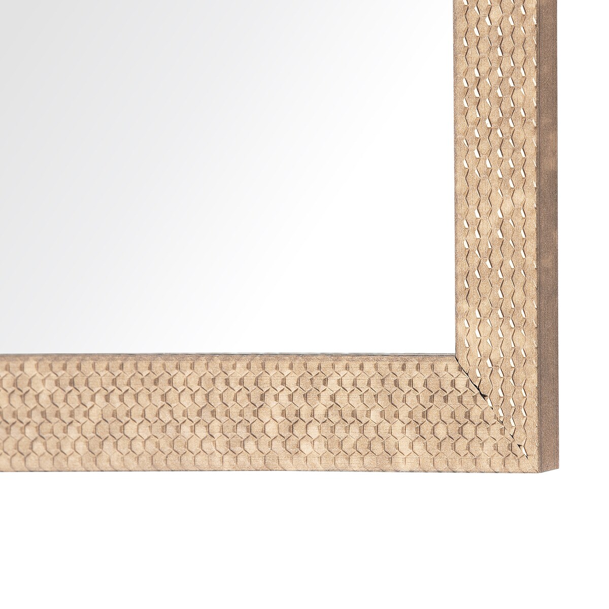 Lustro ścienne AJACCIO 50 cm 130 cm Mosiężny