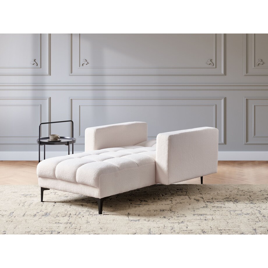 Szezlong boucle biały ALNES