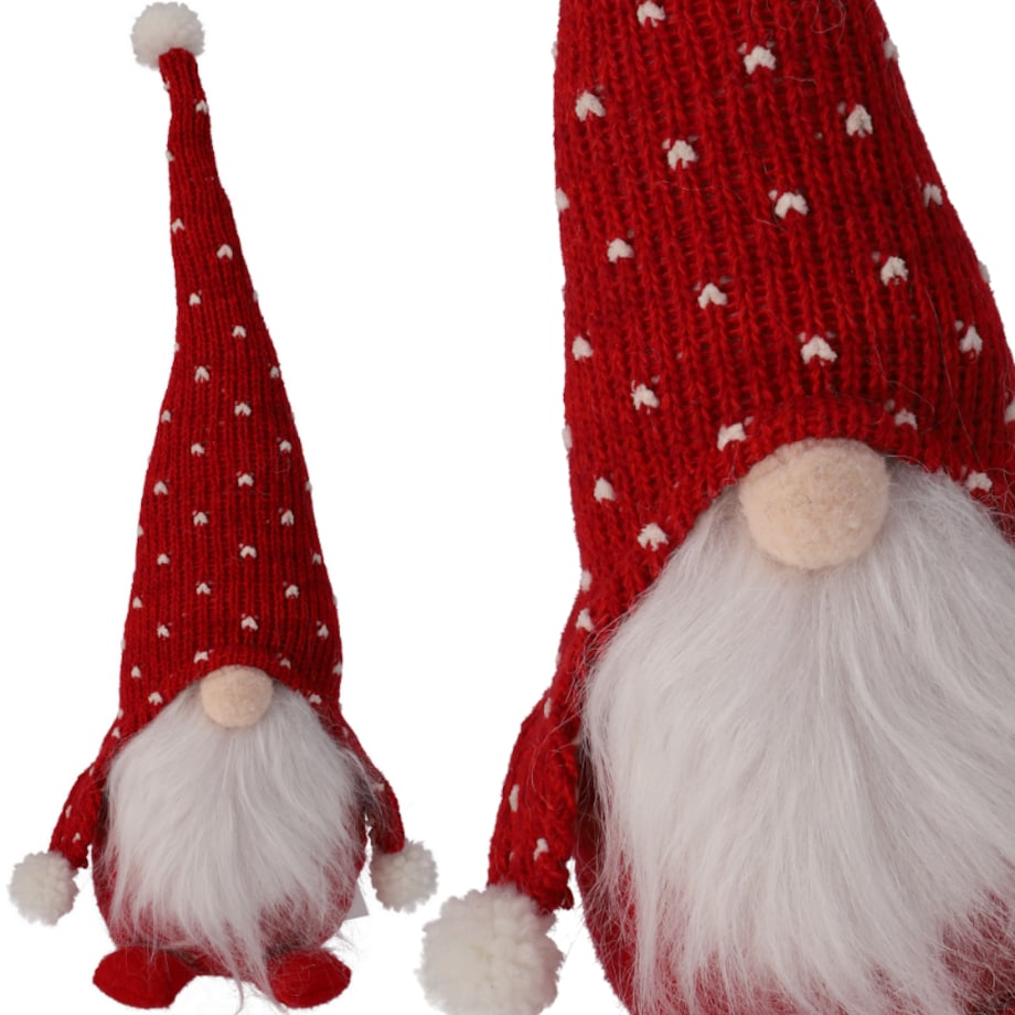 SKRZAT świąteczny KRASNAL gnom Mikołaj na święta DEKORACJA prezent JUMIhome