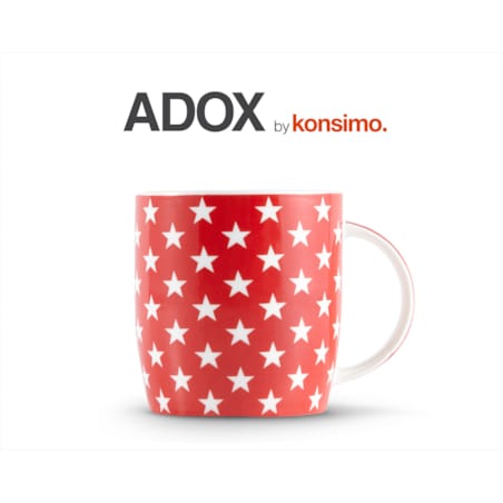 Konsimo ADOX Kubek, czerwony/biały