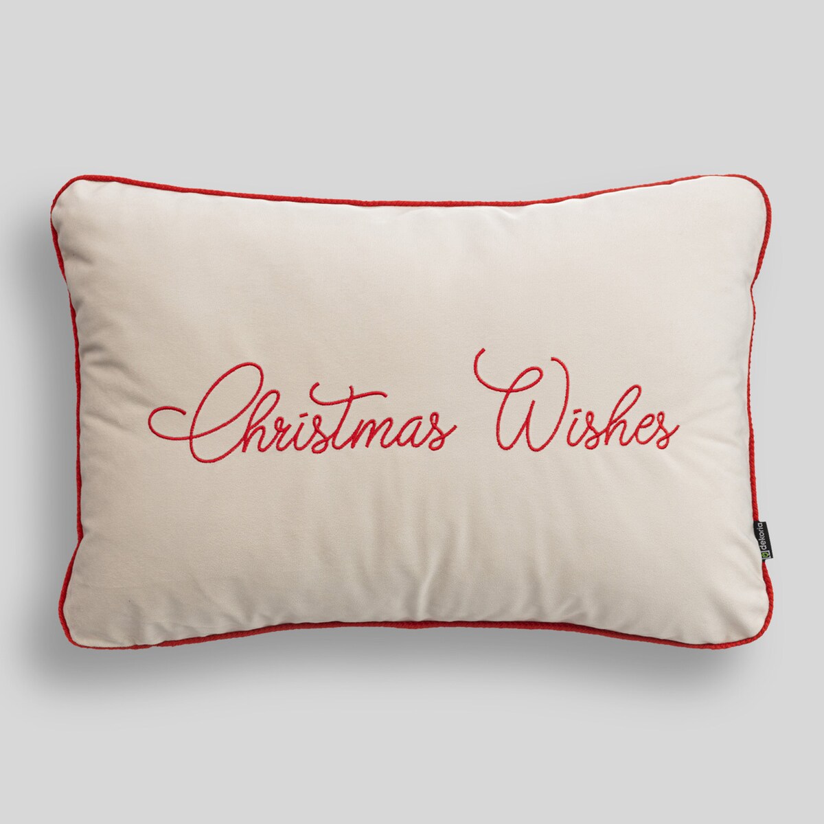 Poszewka na poduszkę Christmas Joy 60x40 cm boże narodzenie, święta, świąteczne, biały-ecru-kremowy, 60x40 cm