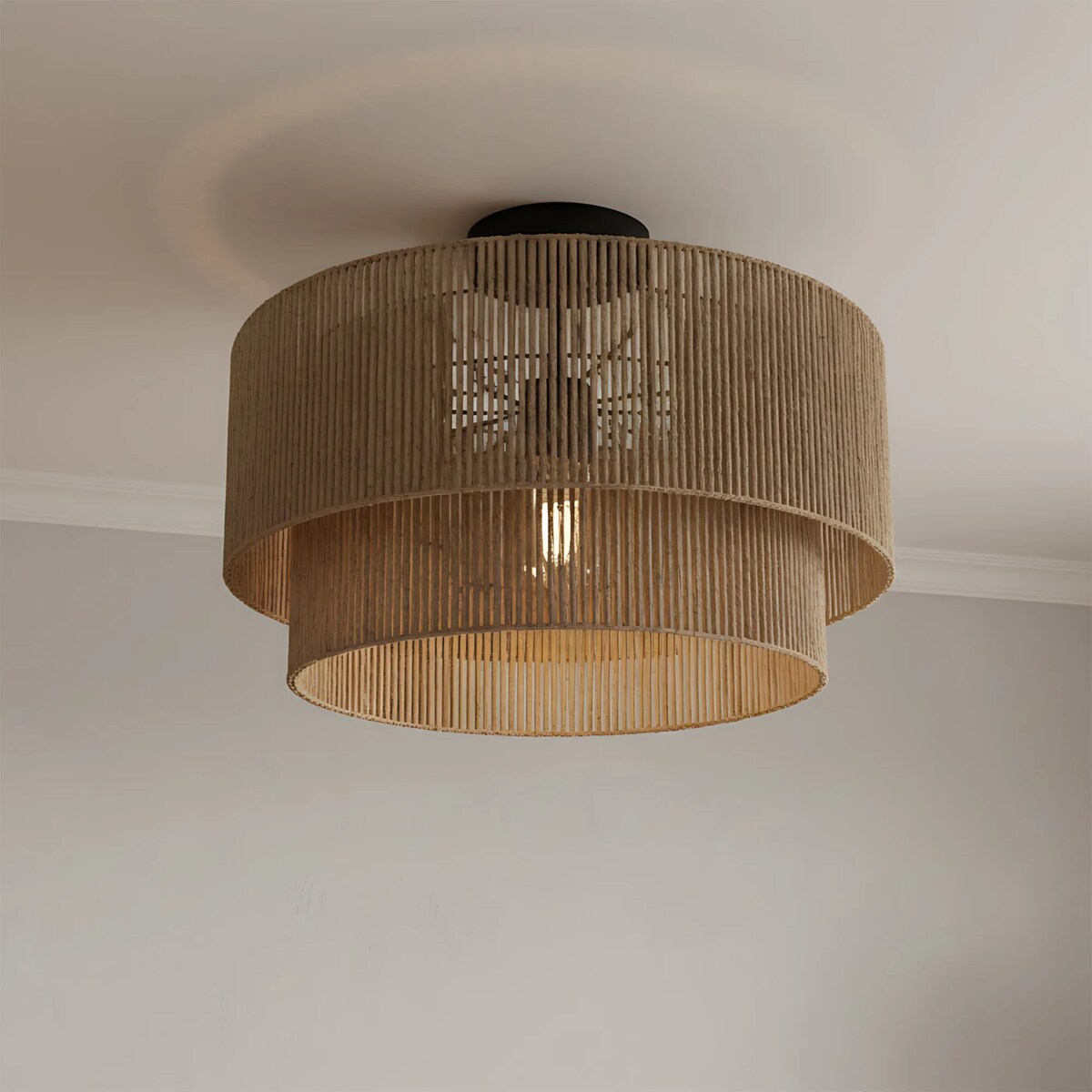 Lampa Sufitowa Wisząca App1838-1F Czarny, Brązowy, Metal