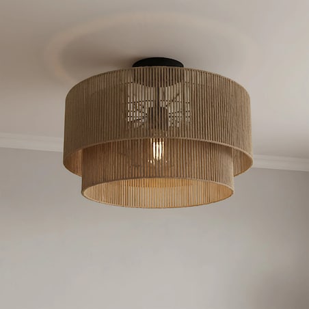 Lampa Sufitowa Wisząca App1838-1F Czarny, Brązowy, Metal