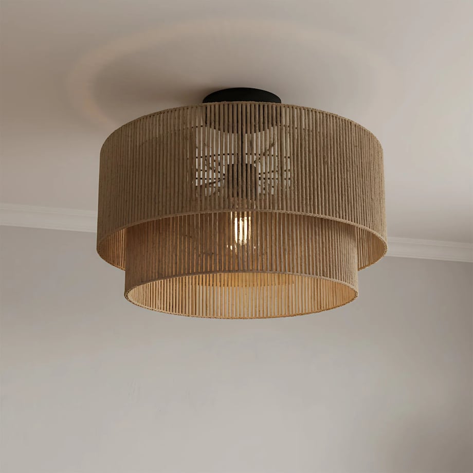 Lampa Sufitowa Wisząca App1838-1F Czarny, Brązowy, Metal
