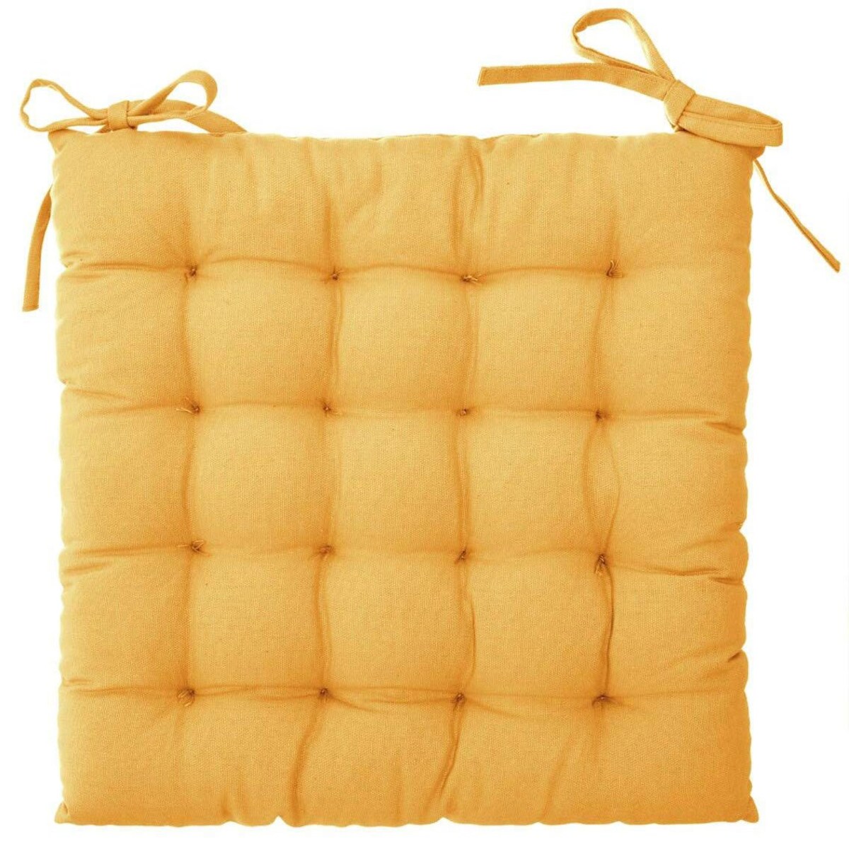 Poduszka na krzesło pikowana z wiązaniem OTTO, 37 x 37 cm