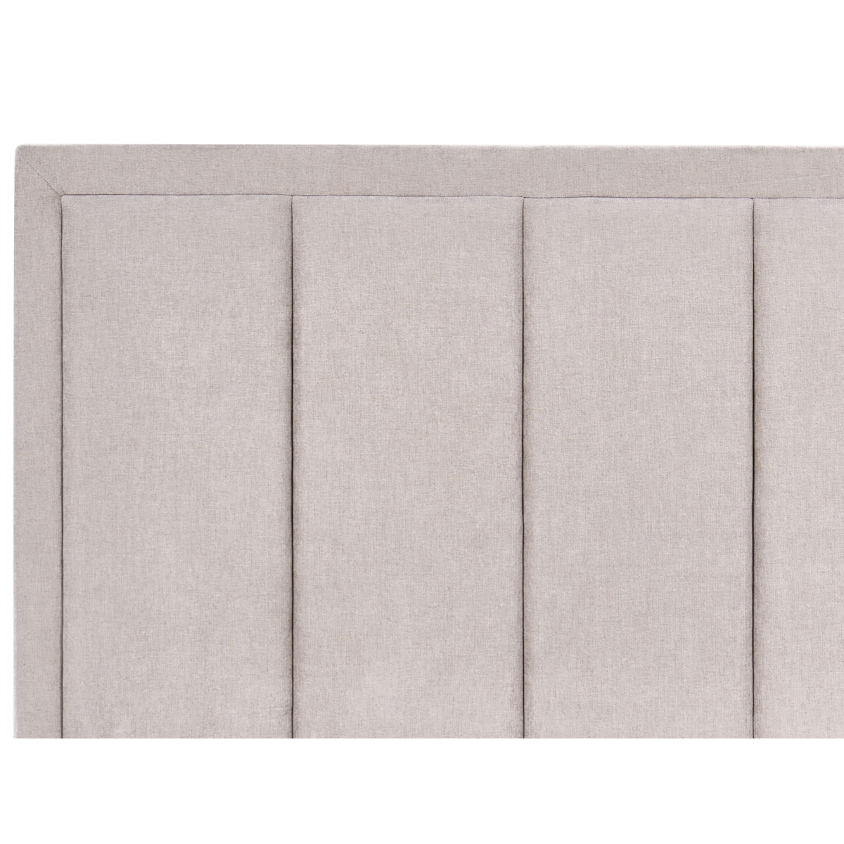 Łóżko z pojemnikiem QUIBERON 140 x 200 cm Beżowoszary