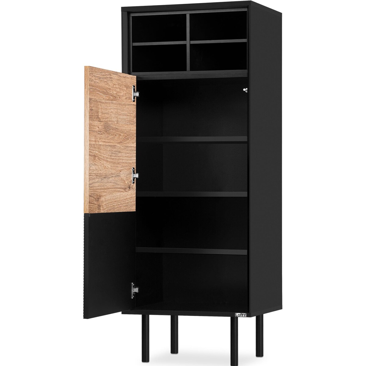 KONSIMO LOFTY Regał w stylu loft z półkami