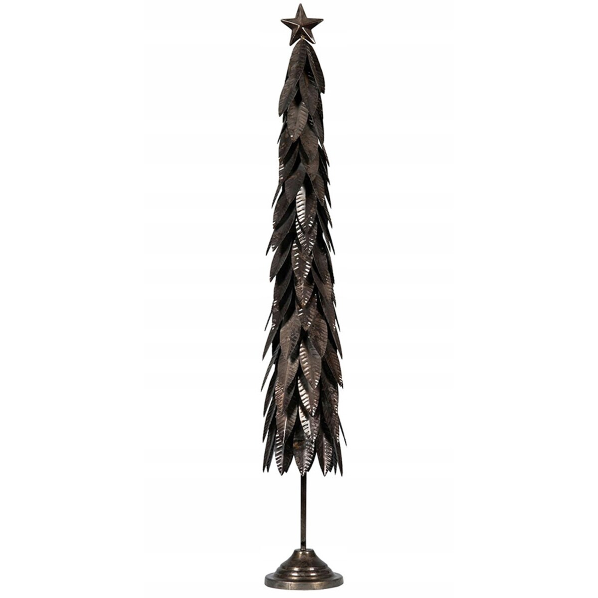 FIGURKA ŚWIĄTECZNA DUŻA WYSOKA 80cm CHOINKA LOFT METALOWA NA ŚWIĘTA PREZENT