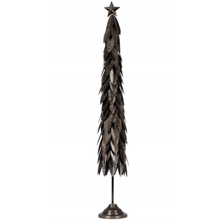 FIGURKA ŚWIĄTECZNA DUŻA WYSOKA 80cm CHOINKA LOFT METALOWA NA ŚWIĘTA PREZENT