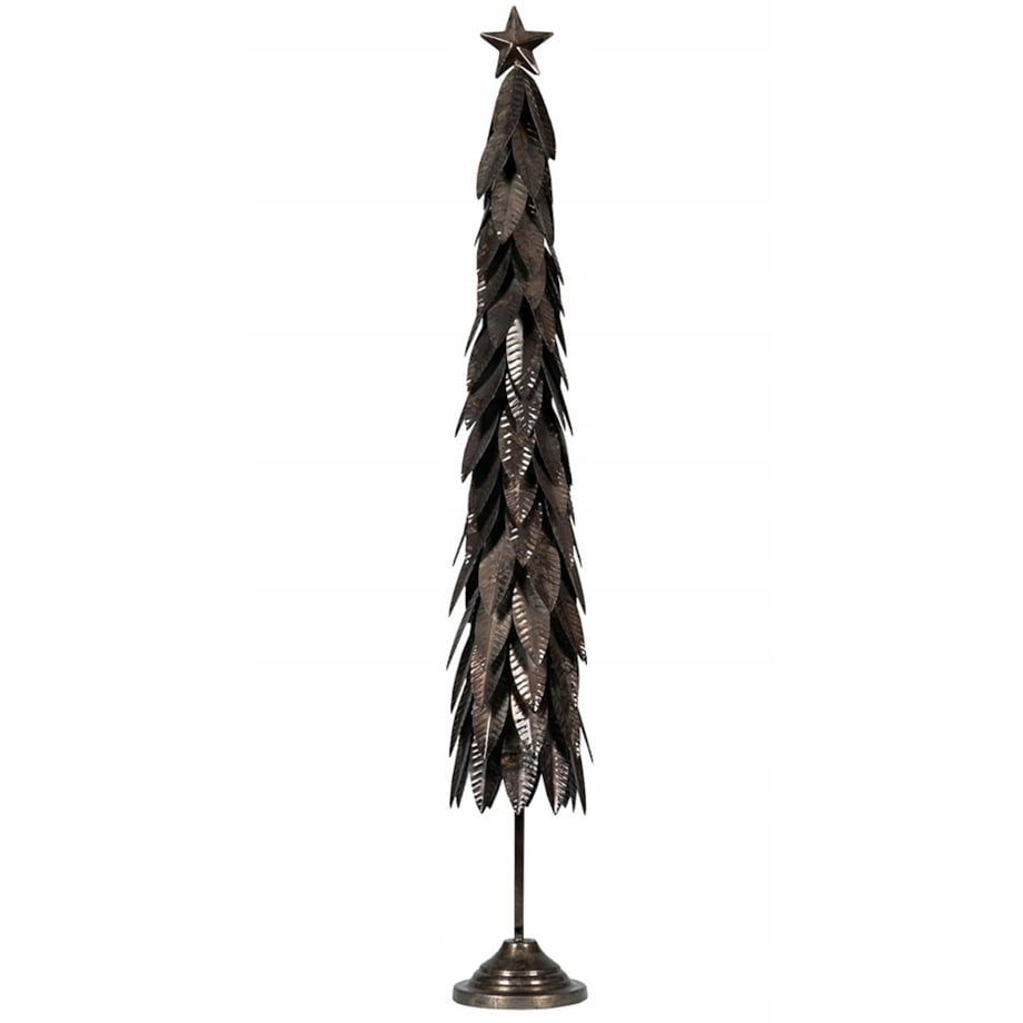 FIGURKA ŚWIĄTECZNA DUŻA WYSOKA 80cm CHOINKA LOFT METALOWA NA ŚWIĘTA PREZENT