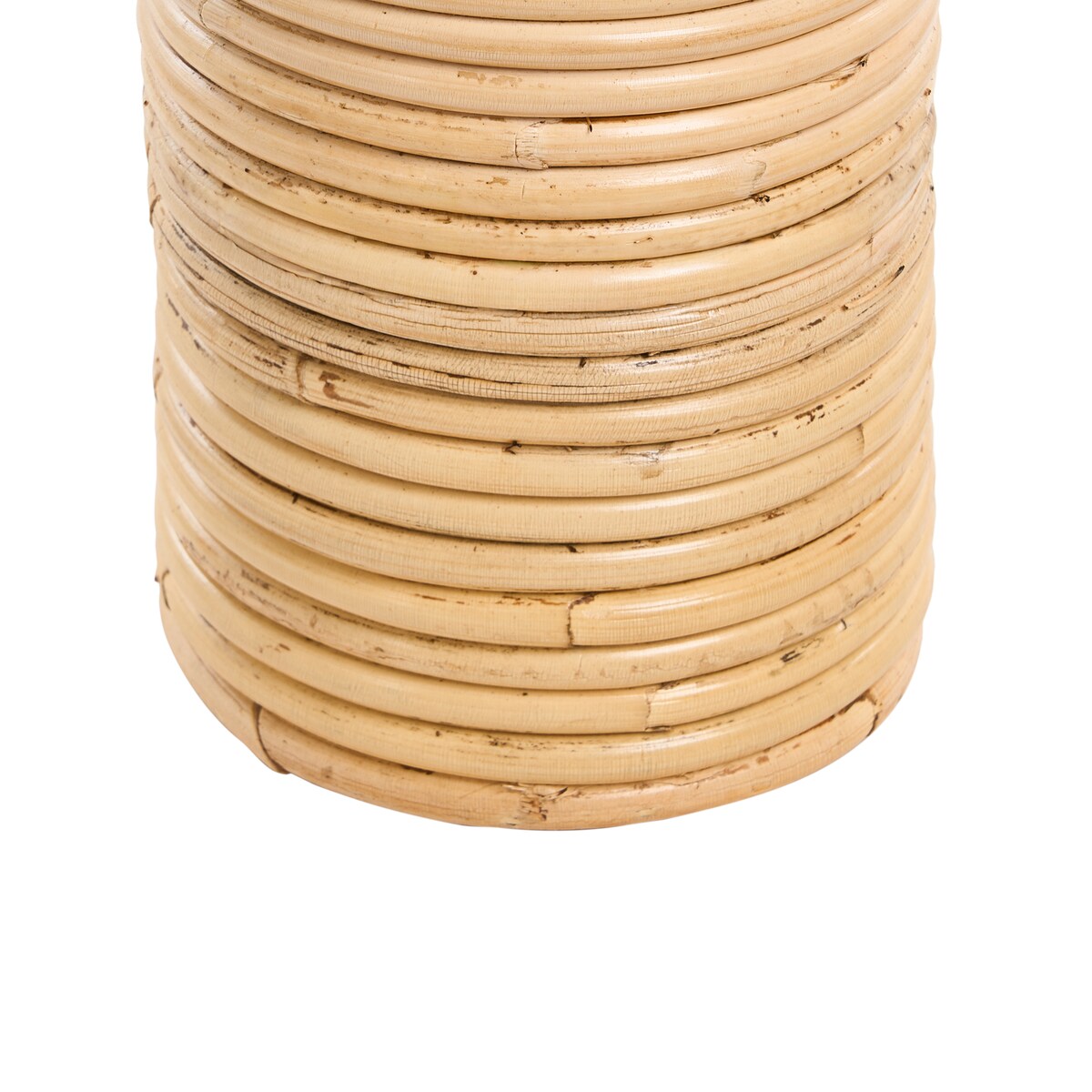 Wazon dekoracyjny PREMANA Rattan 55 cm Naturalny
