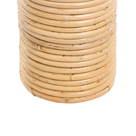 Wazon dekoracyjny PREMANA Rattan 55 cm Naturalny