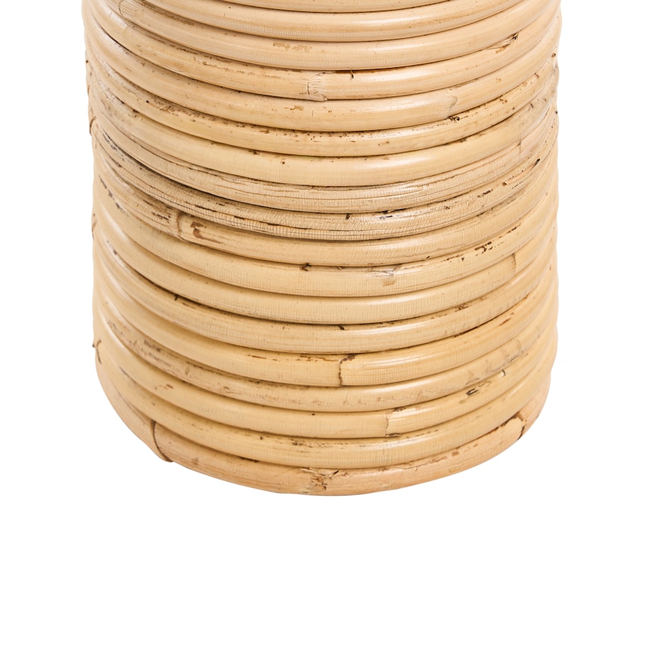 Wazon dekoracyjny PREMANA Rattan 55 cm Naturalny