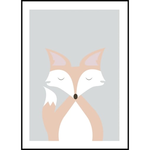 Poster Story, Plakat, Obraz - Śpiący Lisek, wymiary 60 x 84 cm