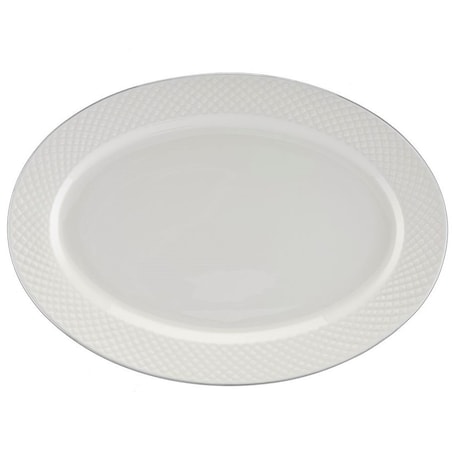 VILLA ITALIA Serwis obiadowy porcelanowy na 6 osób BARI PLATIN