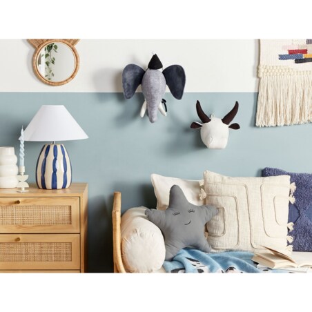 Pluszowa dekoracja ścienna słoń szary BADOU