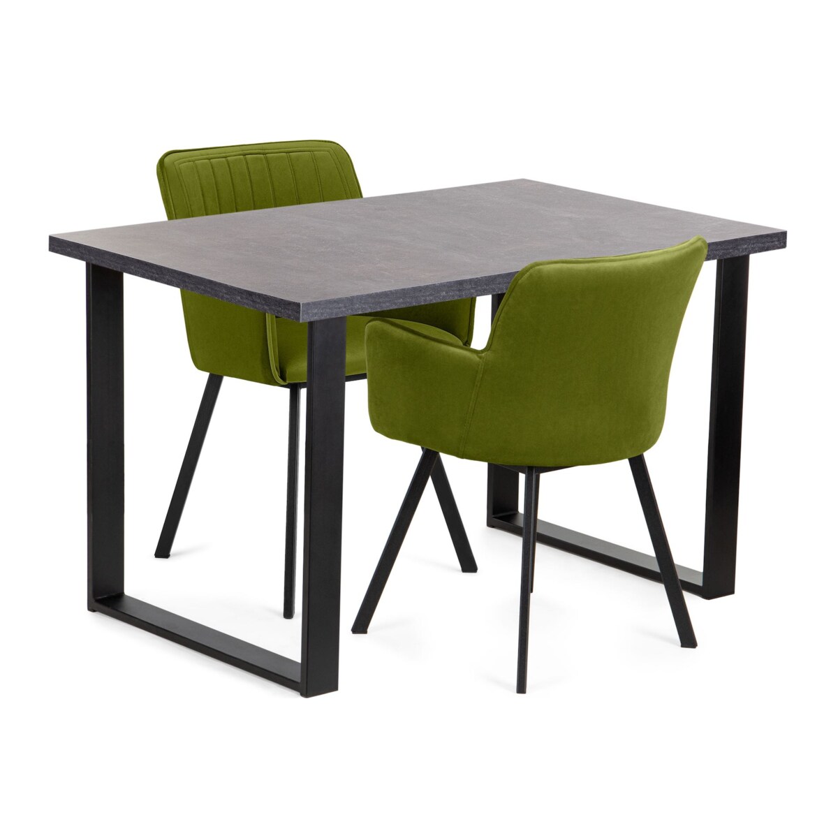 KONSIMO CETO Stół w industrialnym stylu matowy szary