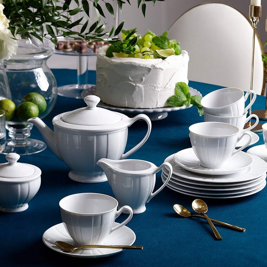 Czajnik 1100 ml Oktawa biała 0001