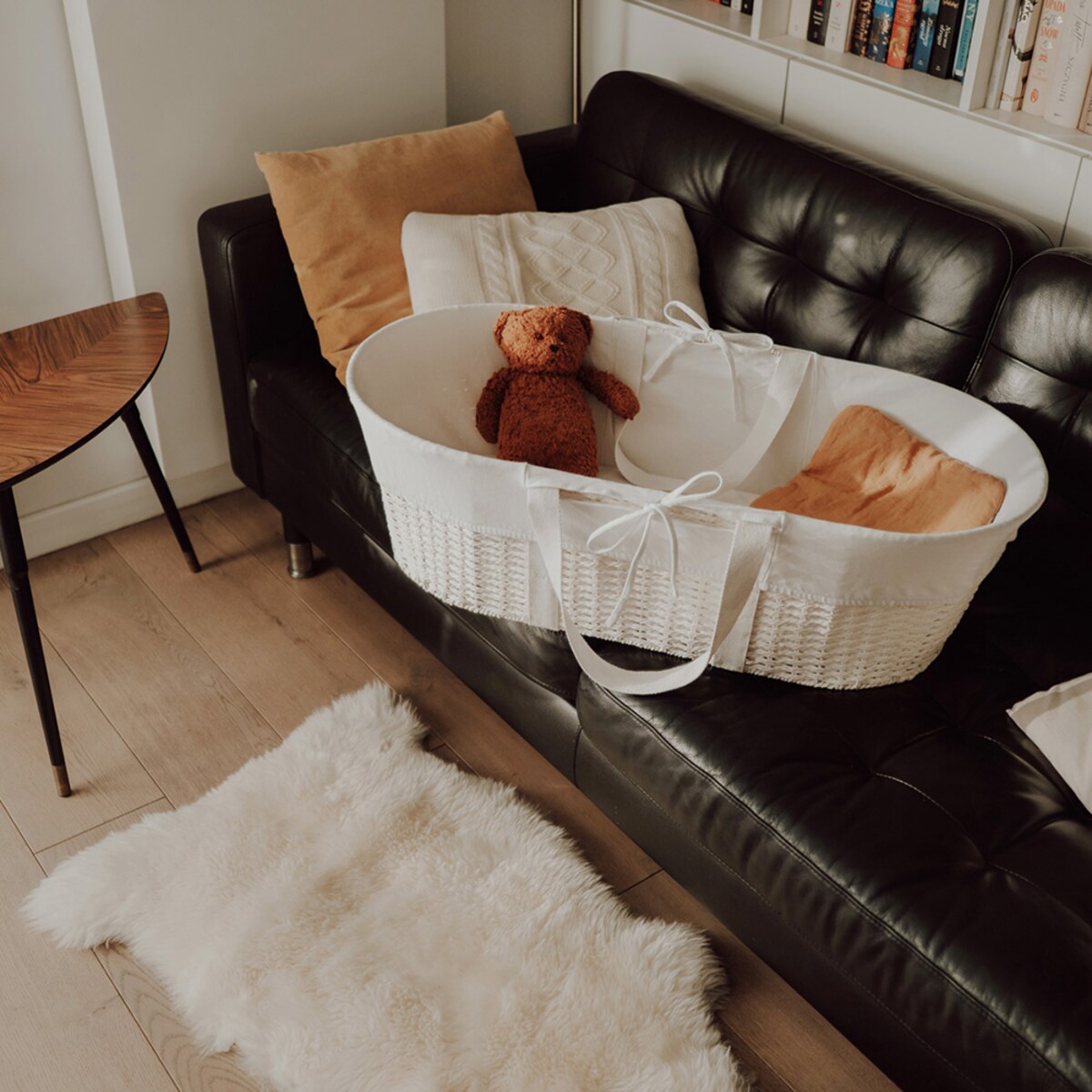 Pokrowiec na kosz Mojżesza - biały