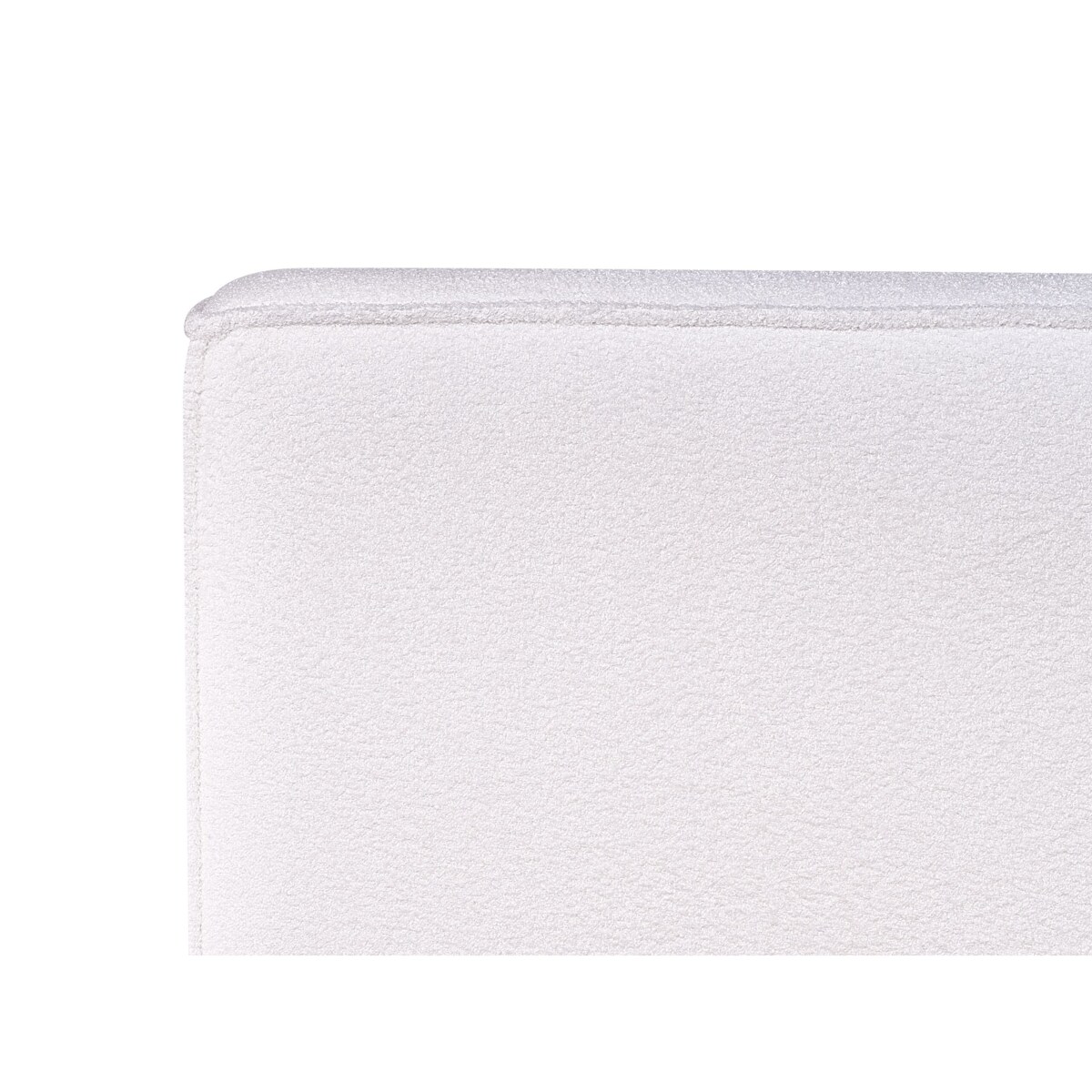 Łóżko boucle 180 x 200 cm białe LINARDS