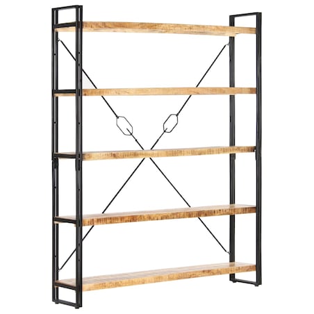 vidaXL 5-poziomowy regał na książki, 140x30x180 cm, lite drewno mango