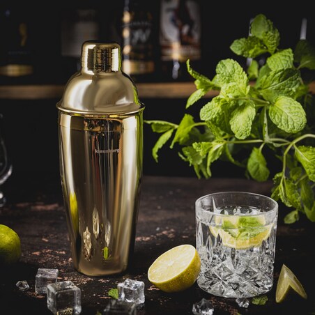 Shaker barmański do drinków koktajli 750ml złoty KLAUSBERG