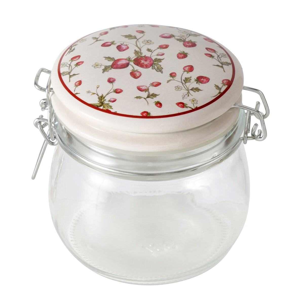 Słoik kuchenny dekoracyjny z pokrywką EMILY, 450 ml