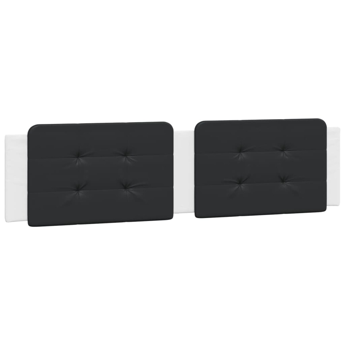 vidaXL Poduszka na wezgłowie, Zadar, czarno-biała, 200 cm, sztuczna skóra