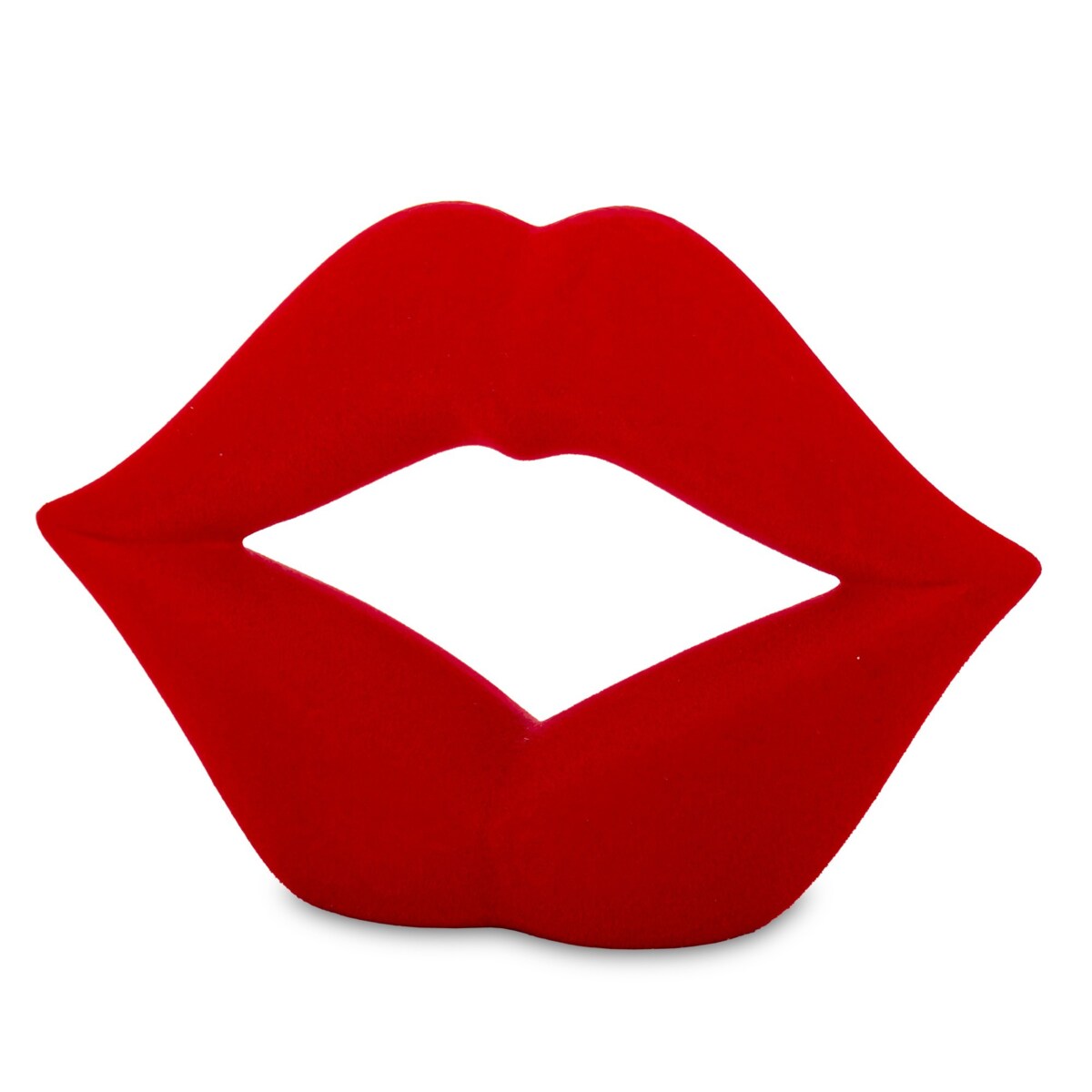 Dekoracja z ceramiki - czerwone USTA 13,5x20,5x7 cm