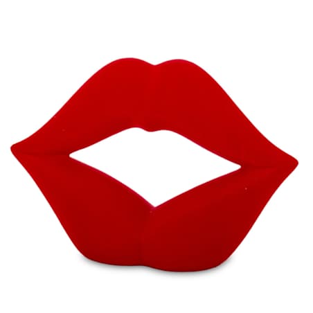 Dekoracja z ceramiki - czerwone USTA 13,5x20,5x7 cm