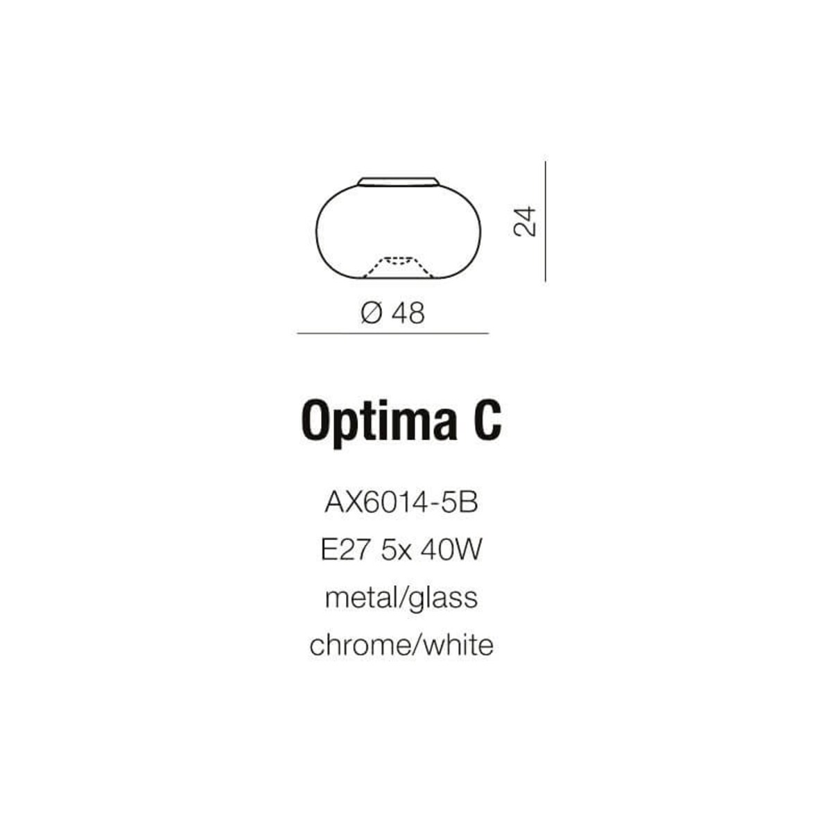 Minimalistyczna lampa ścienna Optima kinkiet do salonu biały