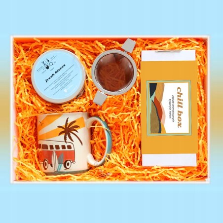 Idealny Herbaciany zestaw box prezentowy w letnim motywie na każdą okazje