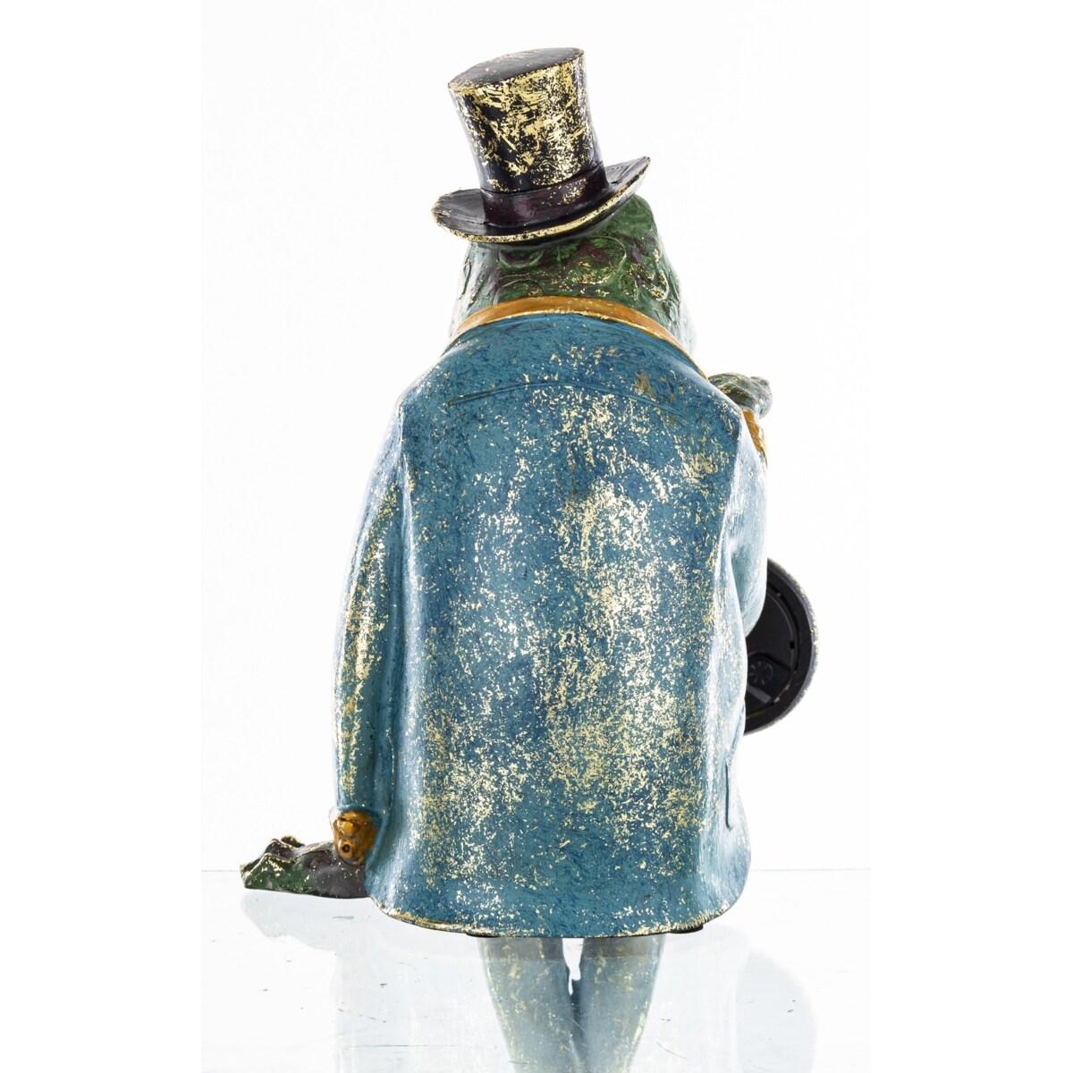 Dekoracja - figurka Żabi elegant z zegarkiem 36x15x15 cm FROGG siedzący