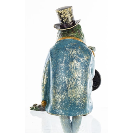 Dekoracja - figurka Żabi elegant z zegarkiem 36x15x15 cm FROGG siedzący