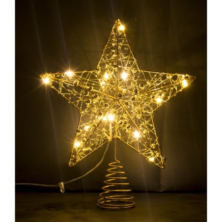 Gwiazda dekoracyjna LED 30x25x6 cm ANANDA na sprężynce