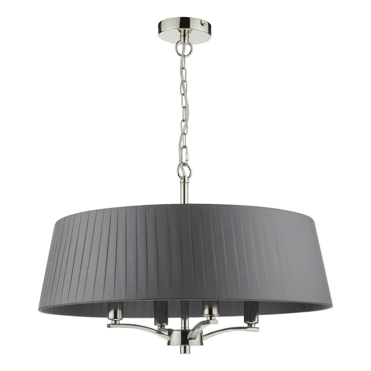 Metalowa lampa wisząca Cristin CRI0439 Dar Lightning nikiel szara