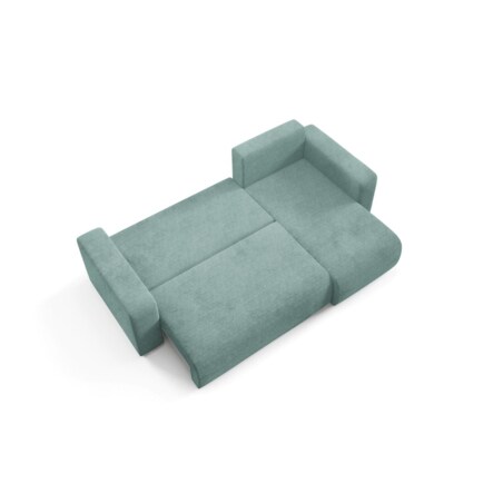 Narożnik EVORA L z pojemnikiem tkanina miękki plusz Kolor: Onega 06