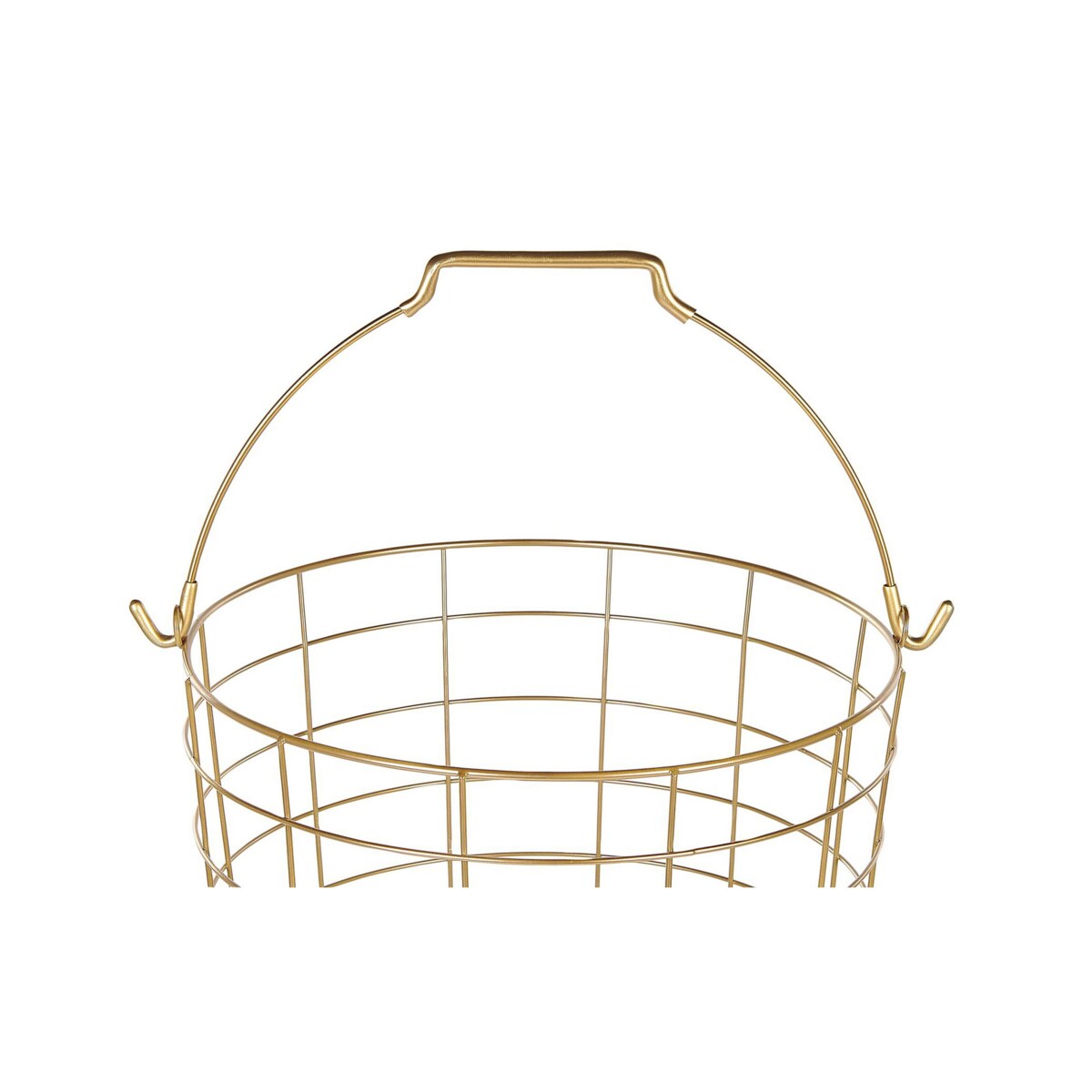 Stojak z 3 koszami na kółkach metalowy złoty AYAPAL